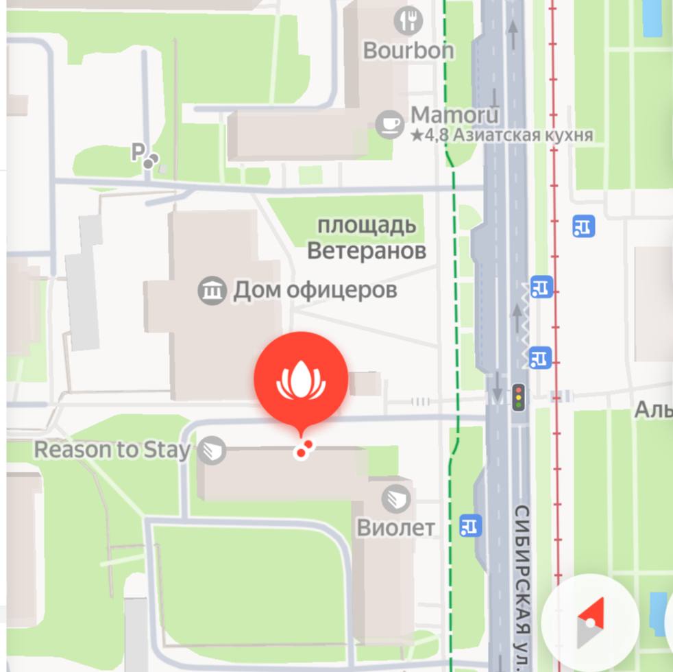 Карта расположения